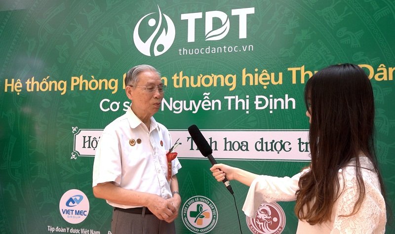 Ông Nguyễn Đức Đoàn - Chủ tịch Hội Nam y Việt Nam chia sẻ tại buổi lễ