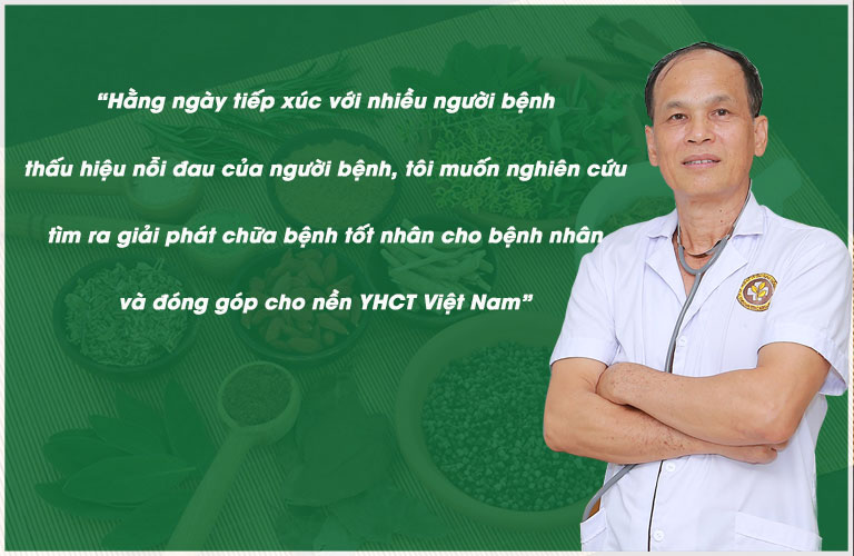Bác sĩ Vi Văn Thái với sự tận tâm nhiệt huyết thực hiện nhiều công trình nghiên đóng góp cho nền YHCT