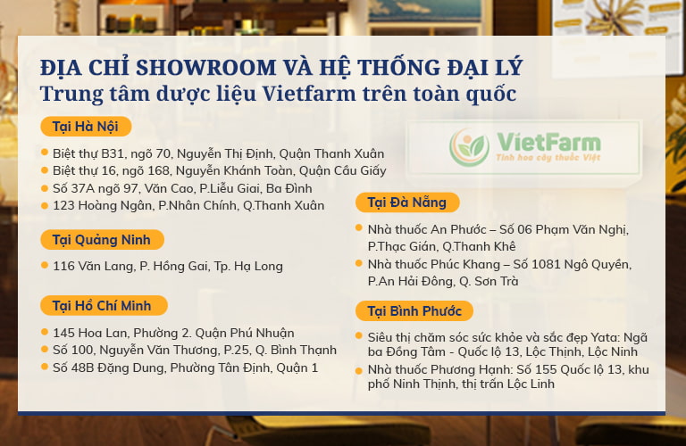 Hệ thống cửa hàng Vietfarm trên toàn quốc