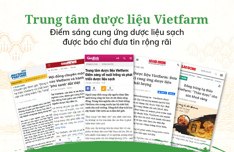 Trung tâm dược liệu Vietfarm được truyền thông, báo chí đưa tin