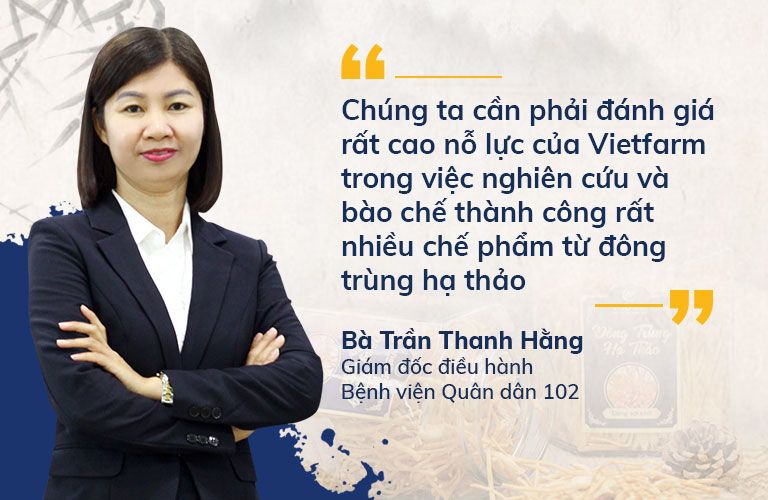 Đánh giá về Đông trùng hạ thảo Vietfarm của bà Trần Thanh Hằng