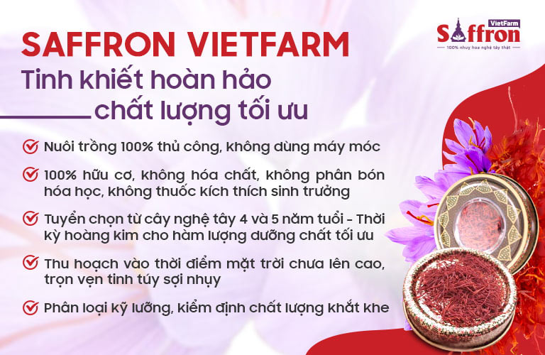Những ưu điểm siêu việt của Saffron Vietfarm