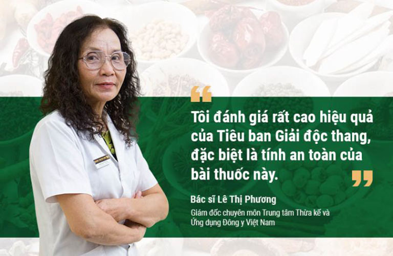 Bác sĩ Lê Phương đưa ra nhận định về Tiêu ban Giải độc thang