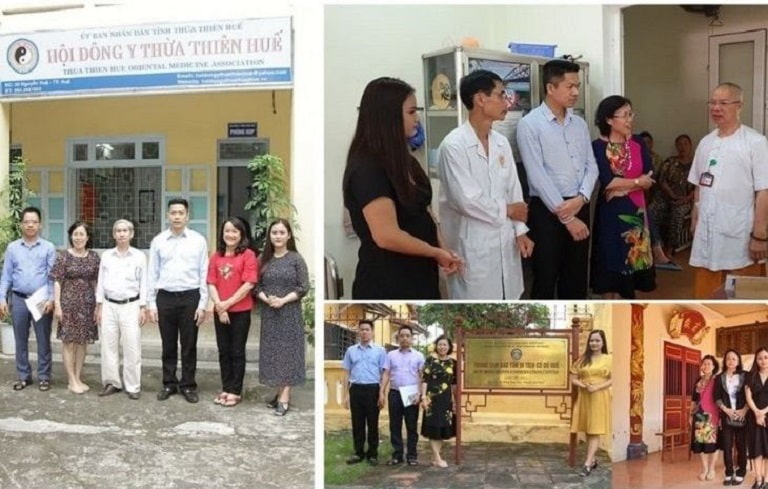 Bác sĩ Nguyễn Thị Vân Anh cùng đội ngũ bác sĩ, chuyên gia đến Huế để sưu tầm những tài liệu cổ