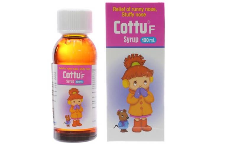 Siro Cottu F chữa viêm mũi dị ứng cho bé an toàn