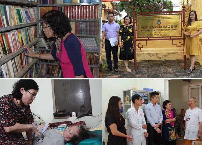 Bác sĩ Vân Anh cùng các cộng sự đến cố đô Huế và gặp các cá nhân, tổ chức liên quan để sưu tầm tài liệu về Thái Y Viện