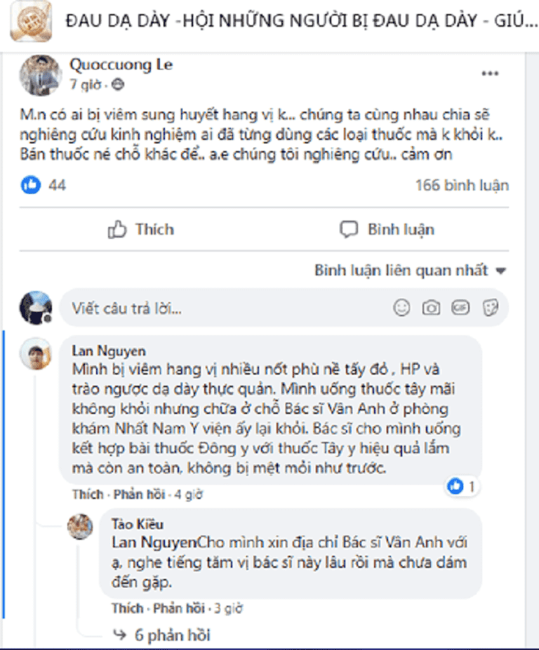 Chia sẻ của bệnh nhân Lan Nguyen sau khi được bác sĩ Vân Anh điều trị khỏi bệnh