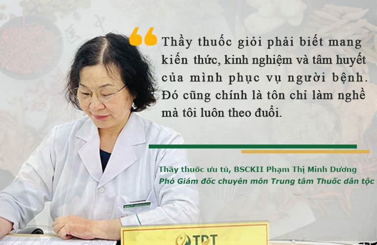 Bác sĩ Phạm Thị Minh Dương luôn đề cao tôn chỉ nghề nghiệp