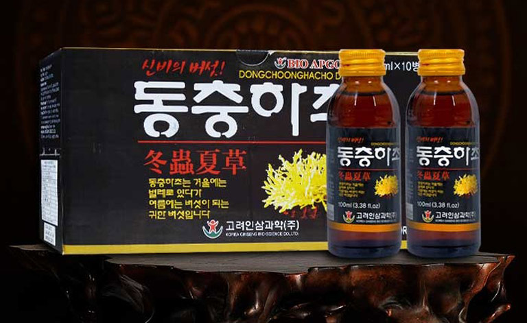 Thức uống đông trùng hạ thảo Bio Apgold của Ginseng Bio Hàn Quốc