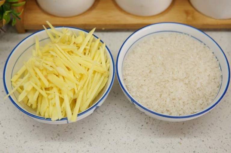 Kết hợp gừng và gạo tẻ cải thiện bệnh lý