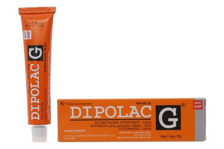 Thuốc bôi Dipolac G chữa nấm da đầu hiệu quả