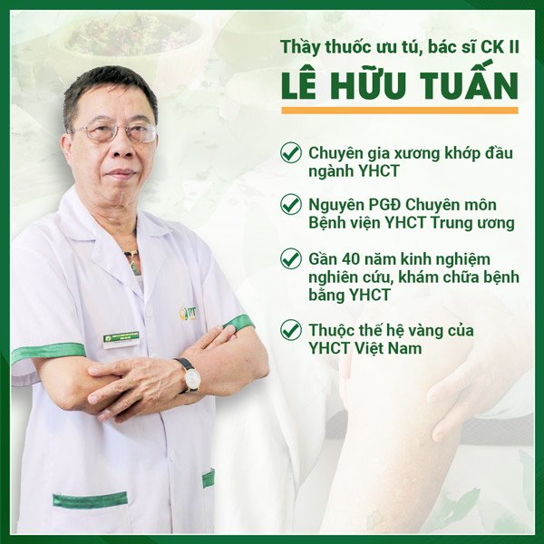 Thầy thuốc ưu tú, Bác sĩ CKII Lê Hữu Tuấn có nhiều năm kinh nghiệm trong nghề