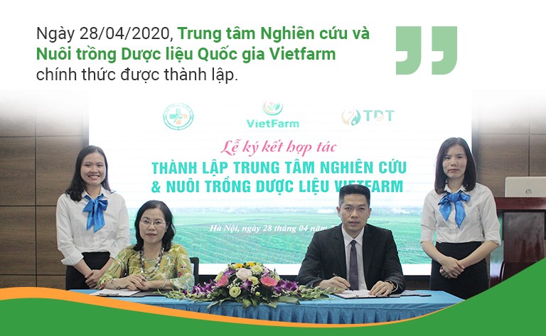 Lễ ký kết hợp tác thành lập Trung tâm dược liệu Vietfarm