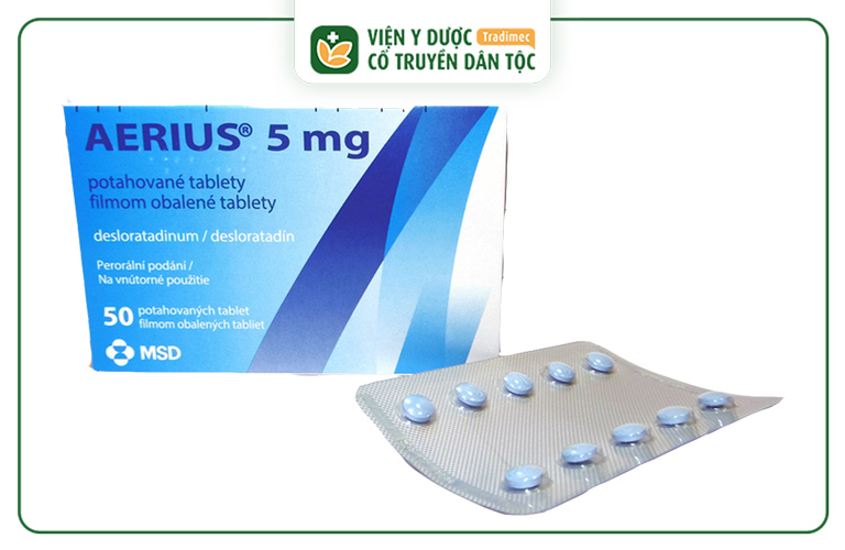 Aerius là thuốc thuộc nhóm kháng histamin H1