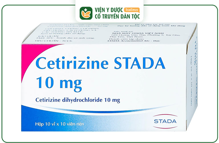 Cetirizine là một loại thuốc kháng histamin trị viêm da