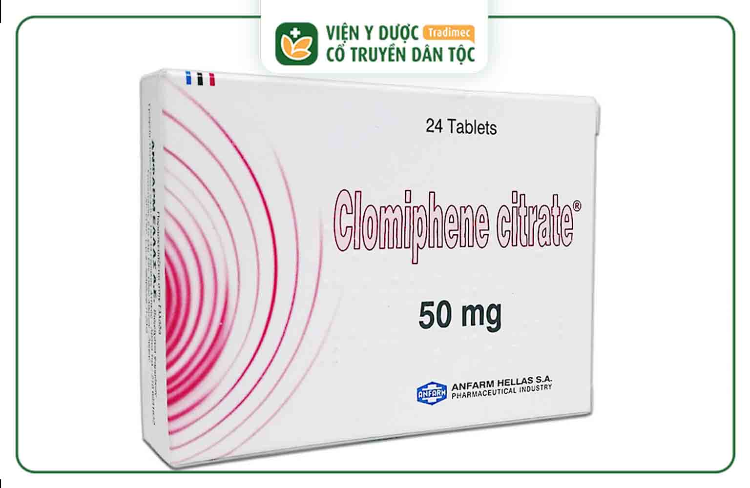 Clomiphene citrate được điều chế dưới dạng viên nén