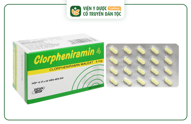 Clorpheniramin được sử dụng phổ biến trong điều trị các triệu chứng dị ứng