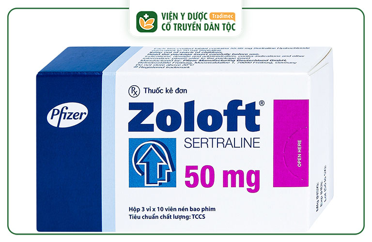 Zoloft Sertraline được chỉ định cho bệnh nhân lo âu, trầm cảm