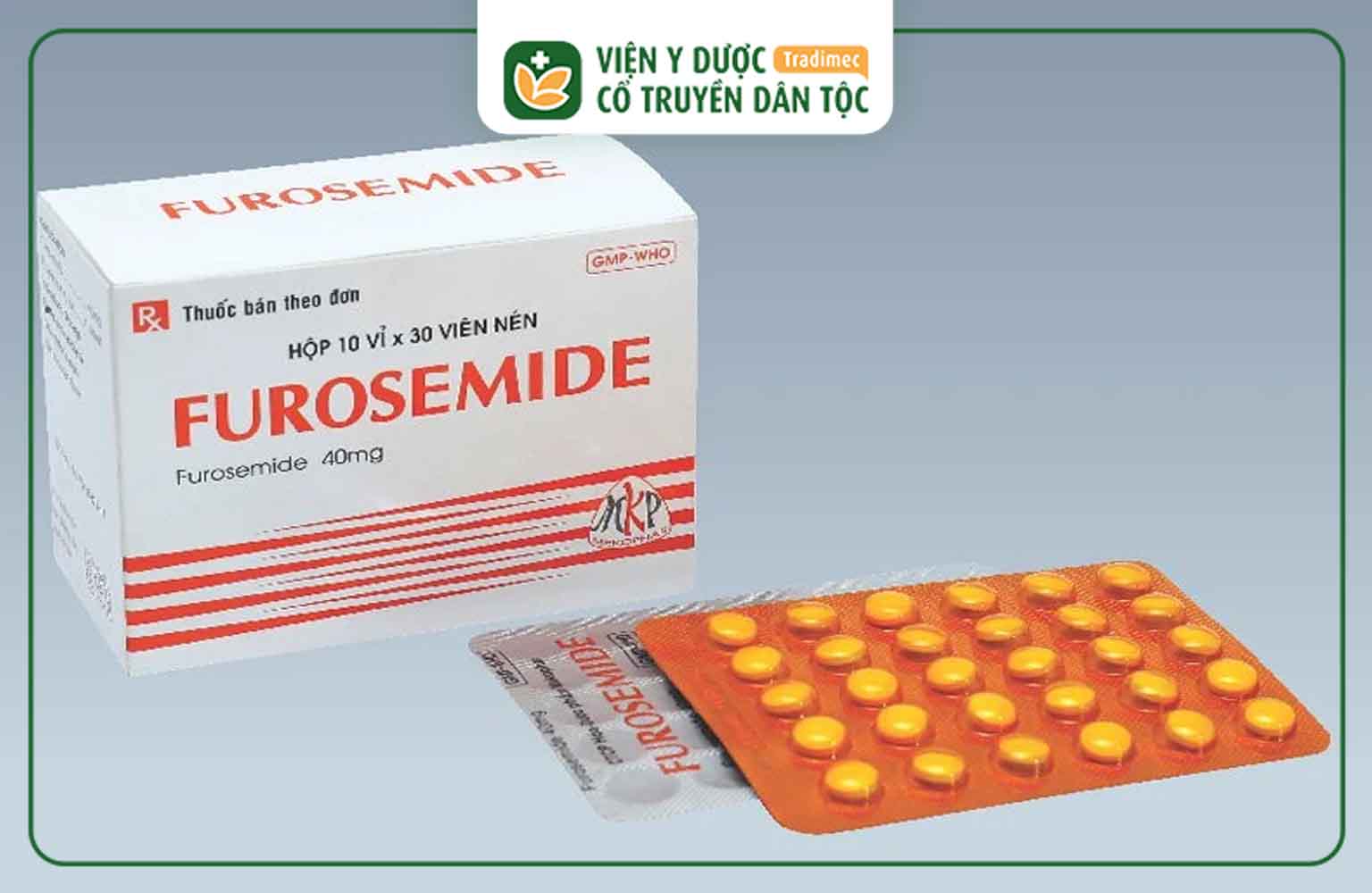 Furosemid có thành phần chính là hoạt chất Furosemide hàm lượng 40mg