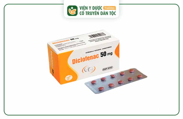 Diclofenac 50mg có công dụng giảm đau hiệu quả
