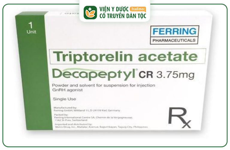 Triptorelin thuộc nhóm thuốc chủ vận GnRH