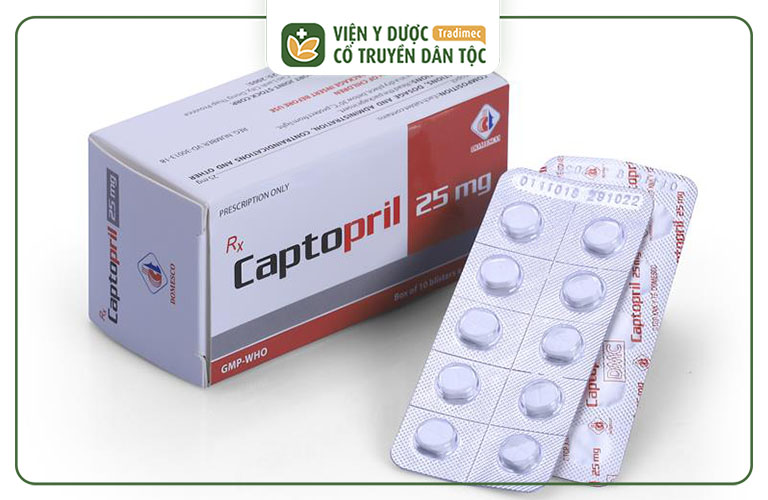 Thuốc chữa suy thận Captopril chống chỉ định nếu quá mẫn nhóm thuốc ACE