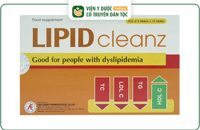 Viên uống Lipid Cleanz IMC giảm mỡ máu